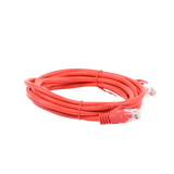 Cable de Parcheo UTP Cat5e - 3.0m. - Rojo