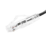 Cable de Parcheo Slim UTP Cat6 - 20 cm Negro Diámetro Reducido (28 AWG)