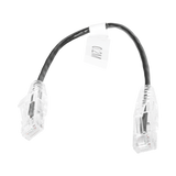 Cable de Parcheo Slim UTP Cat6 - 20 cm Negro Diámetro Reducido (28 AWG)