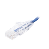 Cable de Parcheo Slim UTP Cat6 - 20 cm Azul Diámetro Reducido (28 AWG)