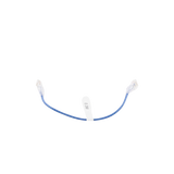 Cable de Parcheo Slim UTP Cat6 - 30 cm Azul Diámetro Reducido (28 AWG)