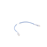 Cable de Parcheo Slim UTP Cat6 - 30 cm Azul Diámetro Reducido (28 AWG)