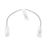 Cable de Parcheo Slim UTP Cat6 - 30 cm Gris Diámetro Reducido (28 AWG)
