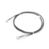 Cable de Parcheo Slim UTP Cat6 - 1 metro, Negro, Diámetro Reducido (28 AWG)
