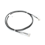 Cable de Parcheo Slim UTP Cat6 - 1 metro, Negro, Diámetro Reducido (28 AWG)