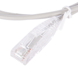 Cable de Parcheo Slim UTP Cat6 - 1 metro, Gris, Diámetro Reducido (28 AWG)