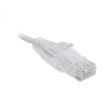 Cable de Parcheo Slim UTP Cat6 - 1 metro, Blanco, Diámetro Reducido (28 AWG)