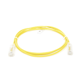 Cable de Parcheo Slim UTP Cat6 - 1 metro, Amarillo, Diámetro Reducido (28 AWG)