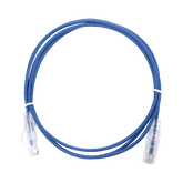 Cable de Parcheo Slim UTP Cat6 - 1.5 m Azul Diámetro Reducido (28 AWG)