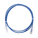 Cable de Parcheo Slim UTP Cat6 - 1.5 m Azul Diámetro Reducido (28 AWG)