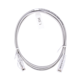 Cable de Parcheo Slim UTP Cat6 - 1.5 m Gris Diámetro Reducido (28 AWG)