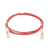 Cable de Parcheo Slim UTP Cat6 - 1.5 m Rojo Diámetro Reducido (28 AWG)