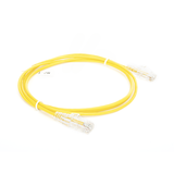 Cable de Parcheo Slim UTP Cat6 - 1.5 m Amarillo Diámetro Reducido (28 AWG)