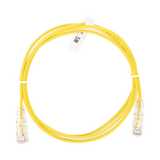 Cable de Parcheo Slim UTP Cat6 - 1.5 m Amarillo Diámetro Reducido (28 AWG)