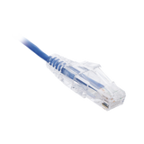 Cable de Parcheo Slim UTP Cat6 - 2 m Azul Diámetro Reducido (28 AWG)