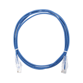 Cable de Parcheo Slim UTP Cat6 - 2 m Azul Diámetro Reducido (28 AWG)