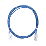 Cable de Parcheo Slim UTP Cat6 - 2 m Azul Diámetro Reducido (28 AWG)