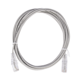 Cable de Parcheo Slim UTP Cat6 - 2 m Gris Diámetro Reducido (28 AWG)