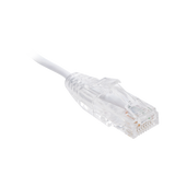 Cable de Parcheo Slim UTP Cat6 - 2 m Blanco Diámetro Reducido (28 AWG)