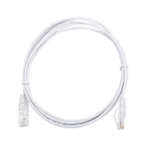 Cable de Parcheo Slim UTP Cat6 - 2 m Blanco Diámetro Reducido (28 AWG)