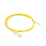 Cable de Parcheo Slim UTP Cat6 - 2 m Amarillo Diámetro Reducido (28 AWG)