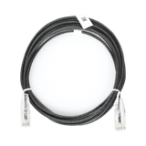 Cable de Parcheo Slim UTP Cat6 - 3 m Negro Diámetro Reducido (28 AWG)