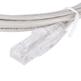 Cable de Parcheo Slim UTP Cat6 - 3 m Gris Diámetro Reducido (28 AWG)