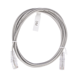 Cable de Parcheo Slim UTP Cat6 - 3 m Gris Diámetro Reducido (28 AWG)