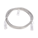 Cable de Parcheo Slim UTP Cat6 - 3 m Gris Diámetro Reducido (28 AWG)