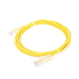 Cable de Parcheo Slim UTP Cat6 - 3 m Amarillo Diámetro Reducido (28 AWG)