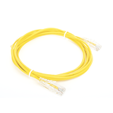 Cable de Parcheo Slim UTP Cat6 - 3 m Amarillo Diámetro Reducido (28 AWG)
