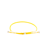 Cable de Parcheo Slim UTP Cat6A - 0.5 m Amarillo, Diámetro Reducido (28 AWG)