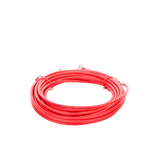 Cable de Parcheo Slim UTP Cat6A - 5 m Rojo, Diámetro Reducido (28 AWG