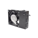 Ventilador 110 Vca con Clavija para Gabinete de Pared con 2 Tomas de Corriente