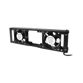 Kit de 2 Ventiladores 110 Vca (12 x 12 cm) con Clavija para Gabinete de Piso.