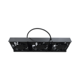 Kit de 3 Ventiladores 110 Vca (12 x 12 cm) con Clavija para Gabinete de Piso