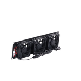 Kit de 3 Ventilador 110 Vca (12 x 12 cm) con Clavija 5-15P. Para instalación en Postes Rack