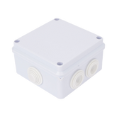 Caja de Conexiones Impermeable IP65, 7 Entradas, Dimensiones 100 x 100 x 70 mm, para Instalaciones Industriales, Comerciales y Residenciales, Incluye Tornillería para su Instalación