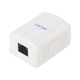 Caja de pared con 1 puerto, incluye 1 jack UTP Cat6A
