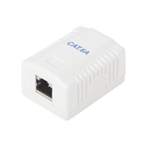 Caja de pared con 1 puerto, incluye 1 jack STP Cat6A