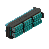 Placa Acopladora LightVerse, 12 Conectores Dúplex LC/UPC, Acepta hasta 24 fibras Multimodo OM3 y OM4 (No Shuttered)