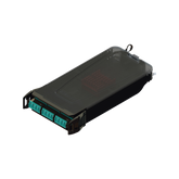 Cassette para empalme (Fusión) LightVerse, Hasta 12 fibras, Conectores LC/UPC "Shuttered", para fibra Multimodo OM3, 900um, 1 metro