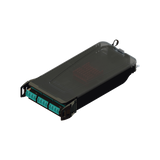 Cassette para empalme (Fusión) LightVerse, Hasta 12 fibras, Conectores LC/UPC "Shuttered", para fibra Multimodo OM3, 900um, 1 metro