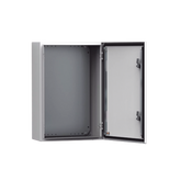 Gabinete de Uso Exterior MAS 600 x 600 x 400 mm NEMA 4/12/13; IP66; IK10 de Acero Dulce 1.5 mm con Platina de Montaje Incluida Color Gris Claro