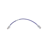Patch Cord MC6 Modular Cat6 UTP, CM/LS0H, 1ft, Color Violeta