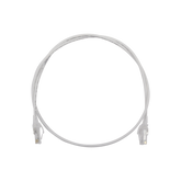 Patch Cord MC6 Modular Cat6 UTP, CM/LS0H, 3ft, Color Blanco, Diámetro Reducido (28AWG)