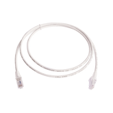 Patch Cord MC6 Modular Cat6 UTP, CM/LS0H, 5ft, Color Blanco, Versión Bulk (Sin Empaque Individual)