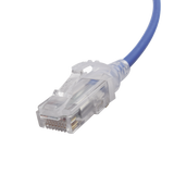 Patch Cord MC6 Modular Cat6 UTP, CM/LS0H, 5ft, Color Azul, Diámetro Reducido (28AWG)