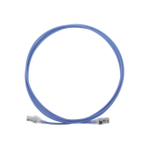 Patch Cord MC6 Modular Cat6 UTP, CM/LS0H, 7ft, Color Azul, Diámetro Reducido (28AWG)