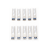 Paquete de 10 Piezas del Transceptor Industrial mini-Gbic SFP 1G LC TX:1310nm Para Fibra Mono Modo 20 Km